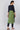 Blue &amp; Green Round Neck Checkered kurta