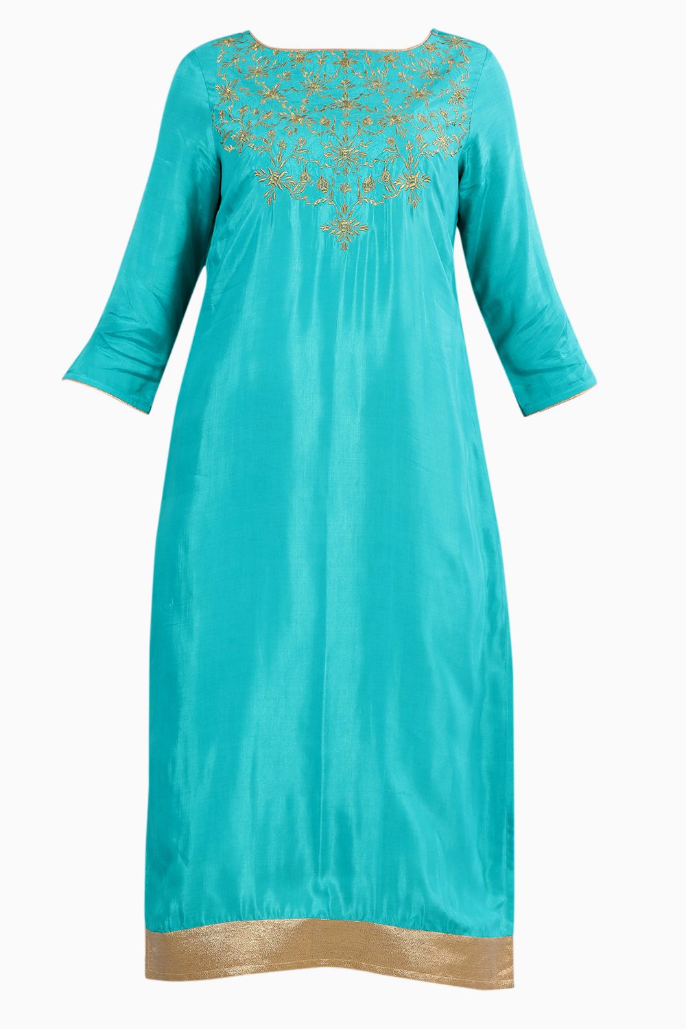 Green Round Neck kurta