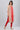 Red &amp; Beige Round Neck Layered kurta