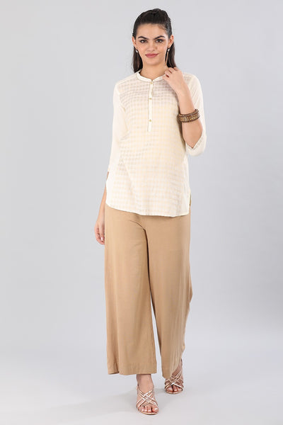 White Mandarin Neck kurta