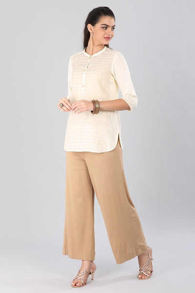 White Mandarin Neck kurta
