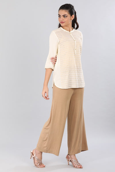White Mandarin Neck kurta
