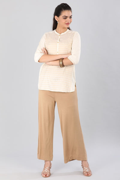 White Mandarin Neck kurta