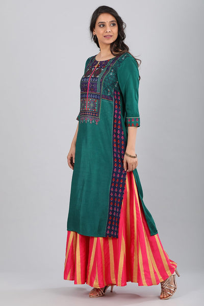 Green kurta