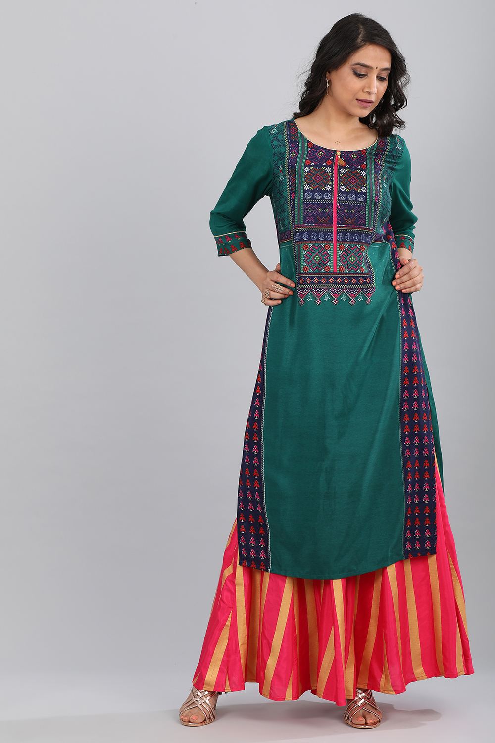 Green kurta