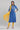 Blue Mandarin Neck Printed kurta
