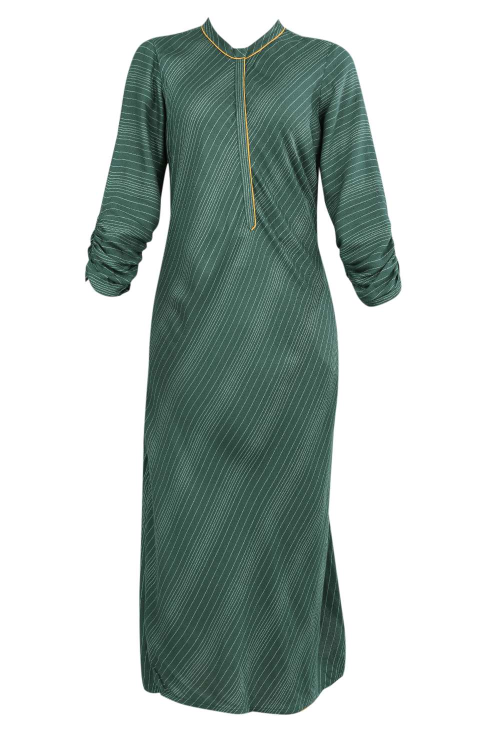 Green Round Neck Striped kurta