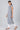 Blue Boat Neck Striped kurta