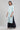 Blue Yarn-dyed Band Collar kurta