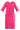 Pink Band Collar Solid kurta