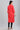 Orange Mandarin Neck Solid kurta