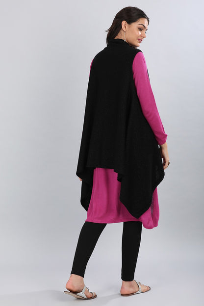 Black Shawl Collar Sweater