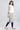 White Mandarin Neck Yarn-dyed Jacket