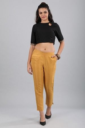 Gold Solid Trousers