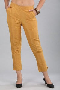 Gold Solid Trousers