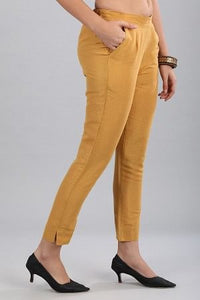 Gold Solid Trousers