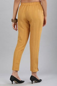 Gold Solid Trousers