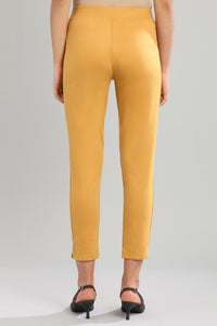 Yellow Yarn-dyed Tights
