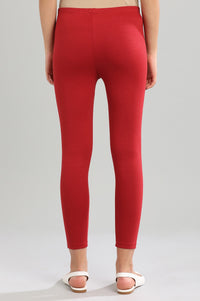 Red Yarn-dyed Tights