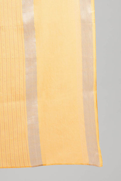 Yellow Yarn-dyed Dupatta