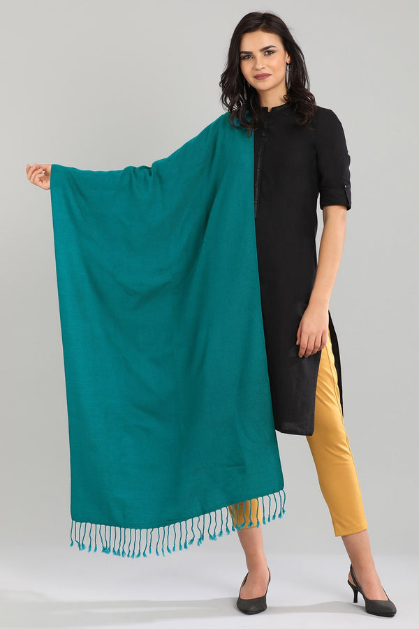 Green Yarn-dyed Shawl