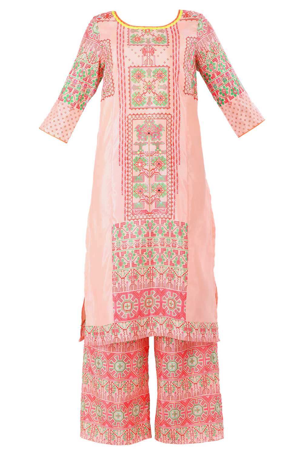 Orange kurta Set