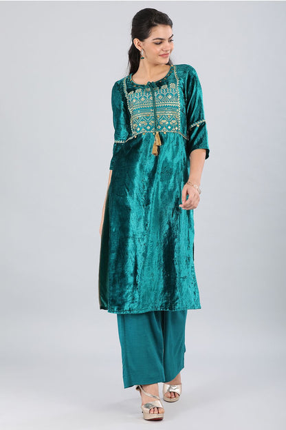 Green kurta Set