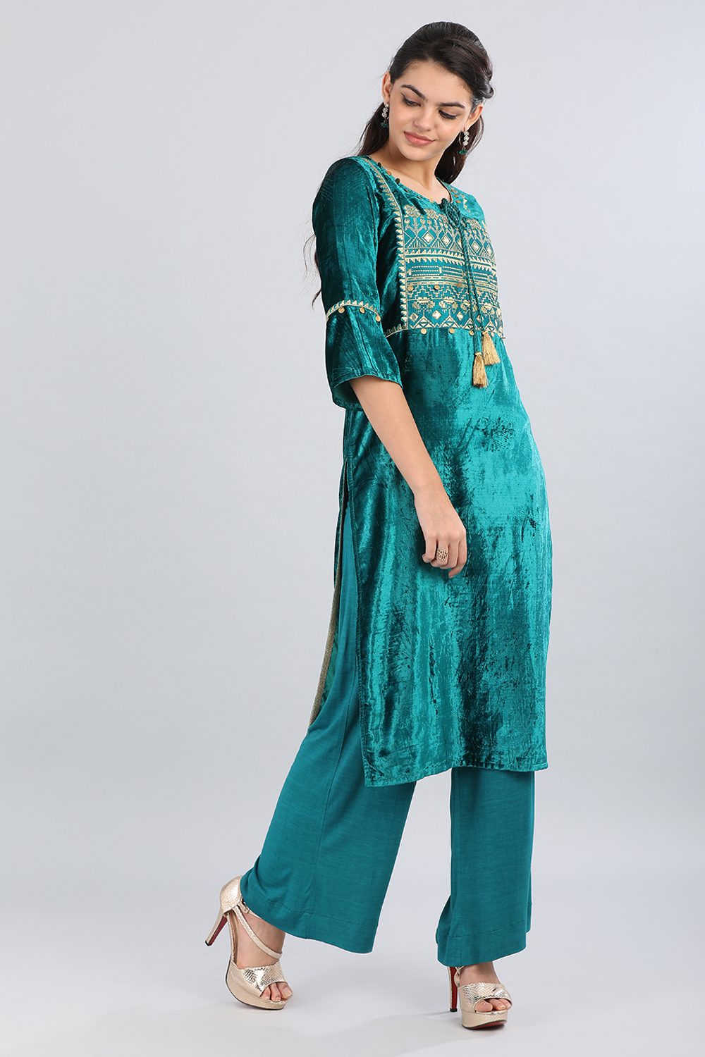 Green kurta Set