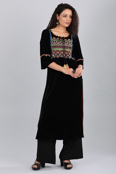 Black kurta Set