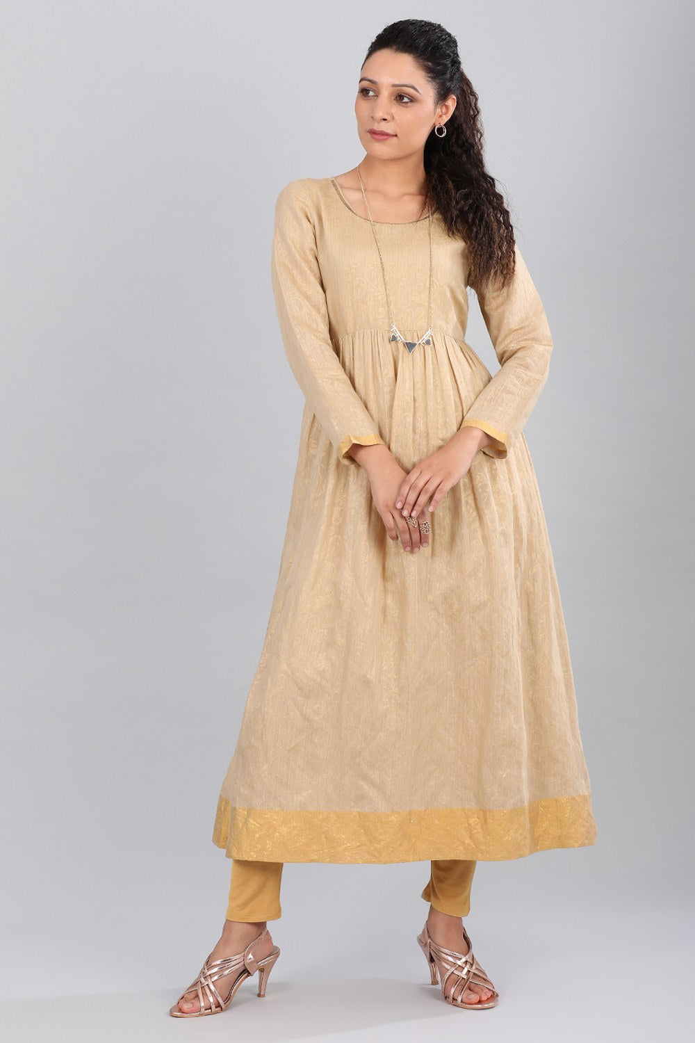 Gold kurta Set