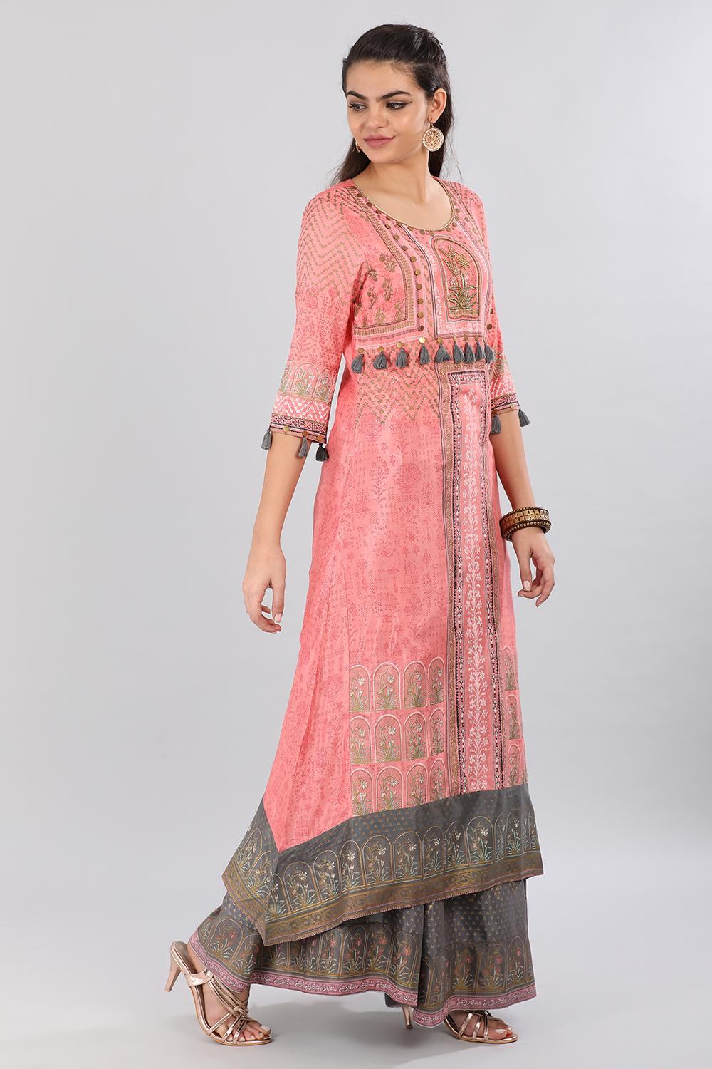 Pink kurta Set
