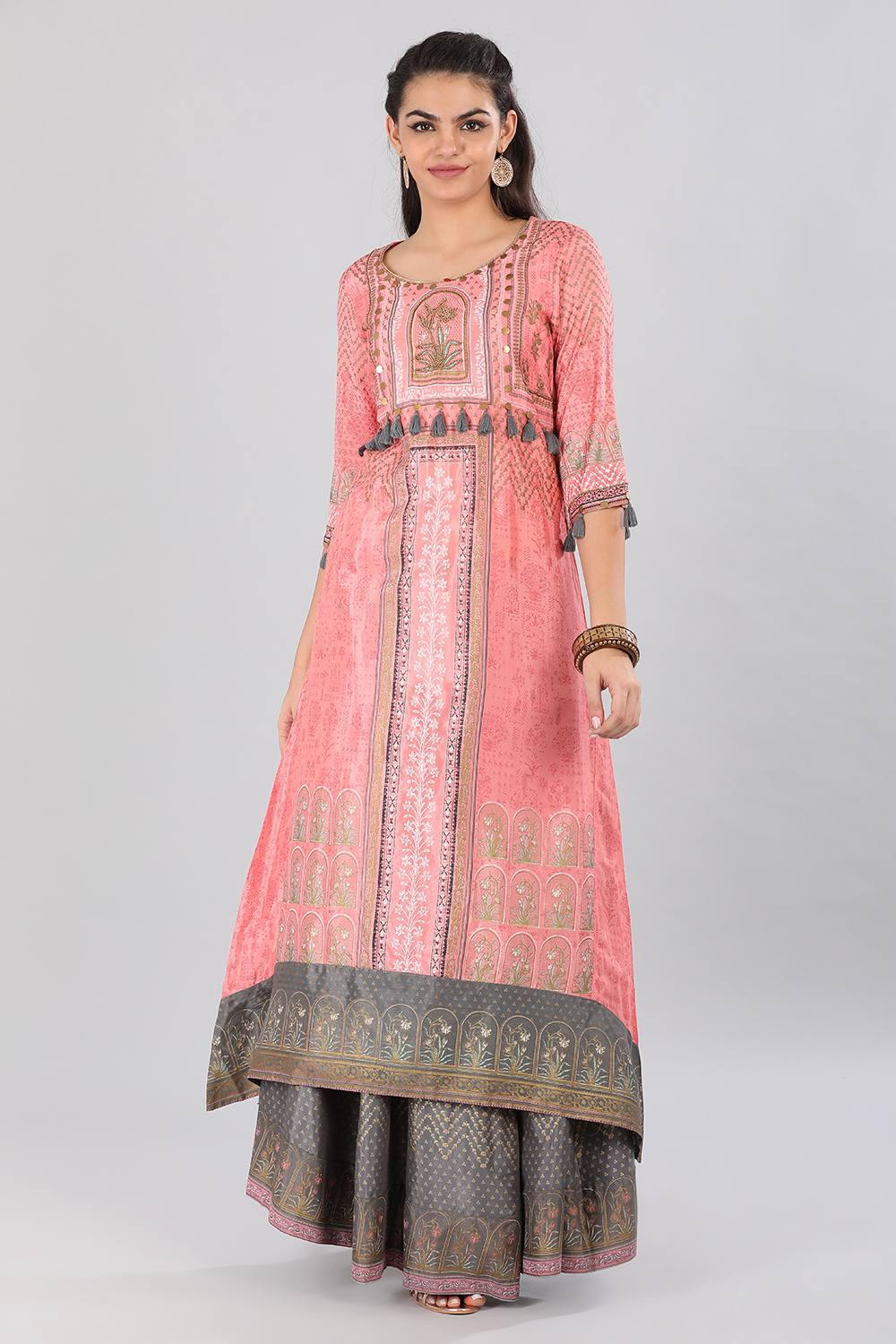 Pink kurta Set