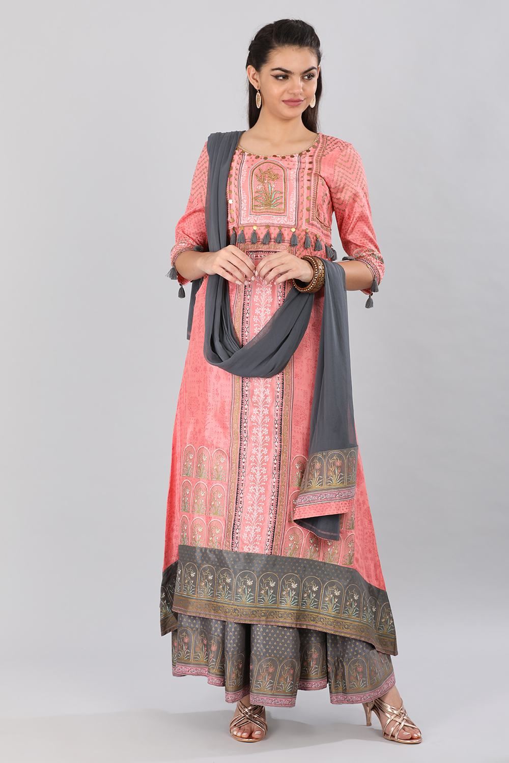 Pink kurta Set