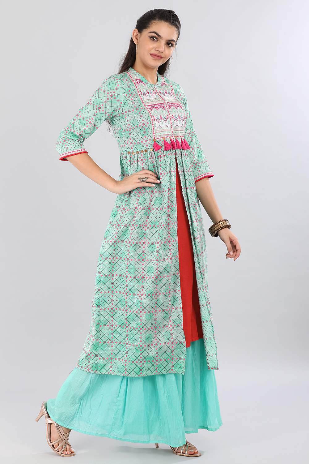 Green kurta Set