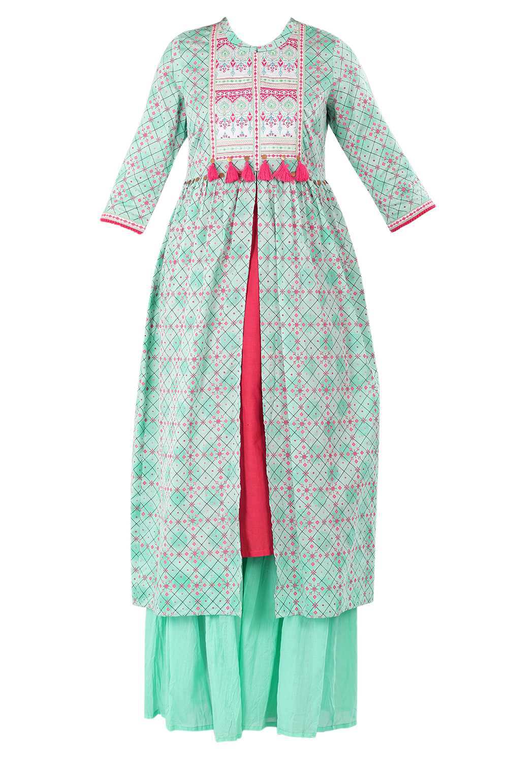 Green kurta Set