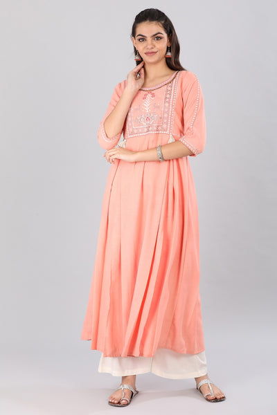Pink kurta Set