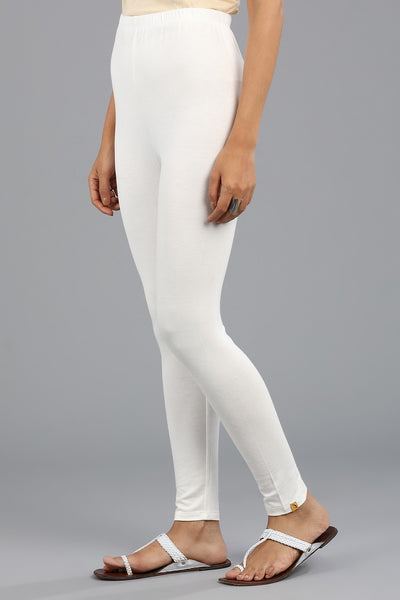 White Solid Tights