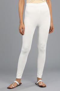 White Solid Tights
