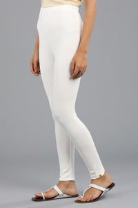 White Solid Tights