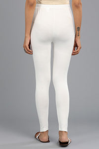 White Solid Tights