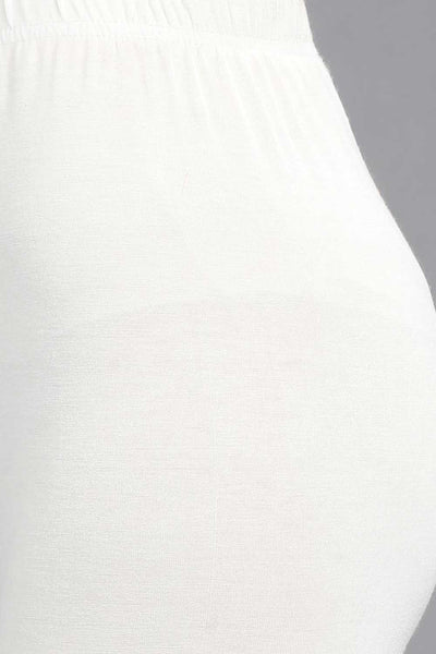 White Solid Tights