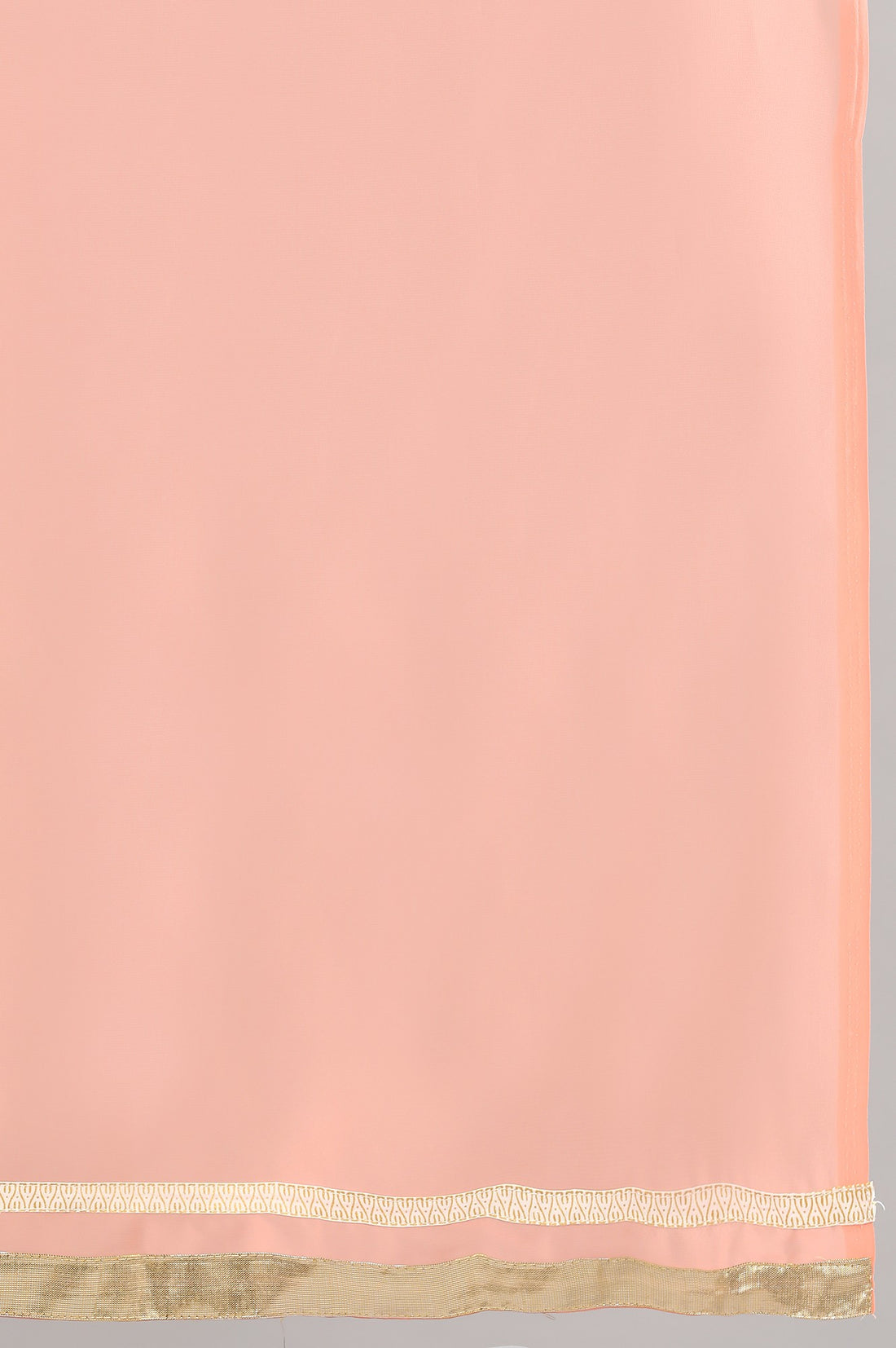 Peach Printed kurta with Palazzos and Dupatta