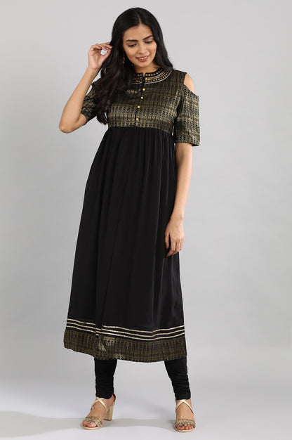 Black kurta with Churidar