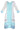 White &amp; Blue Striped kurta