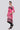 Pink Round Neck Tie-Up kurta