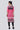 Pink Round Neck Tie-Up kurta
