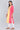 Peach Round Neck Printed kurta
