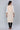 White Round Neck Solid kurta