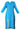 Blue Mandarin Neck Printed kurta