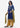 Blue Printed Round Neck kurta